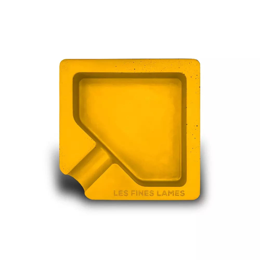 Cinzeiro concreto p/1 charuto LES FINES LAMES Monad amarelo