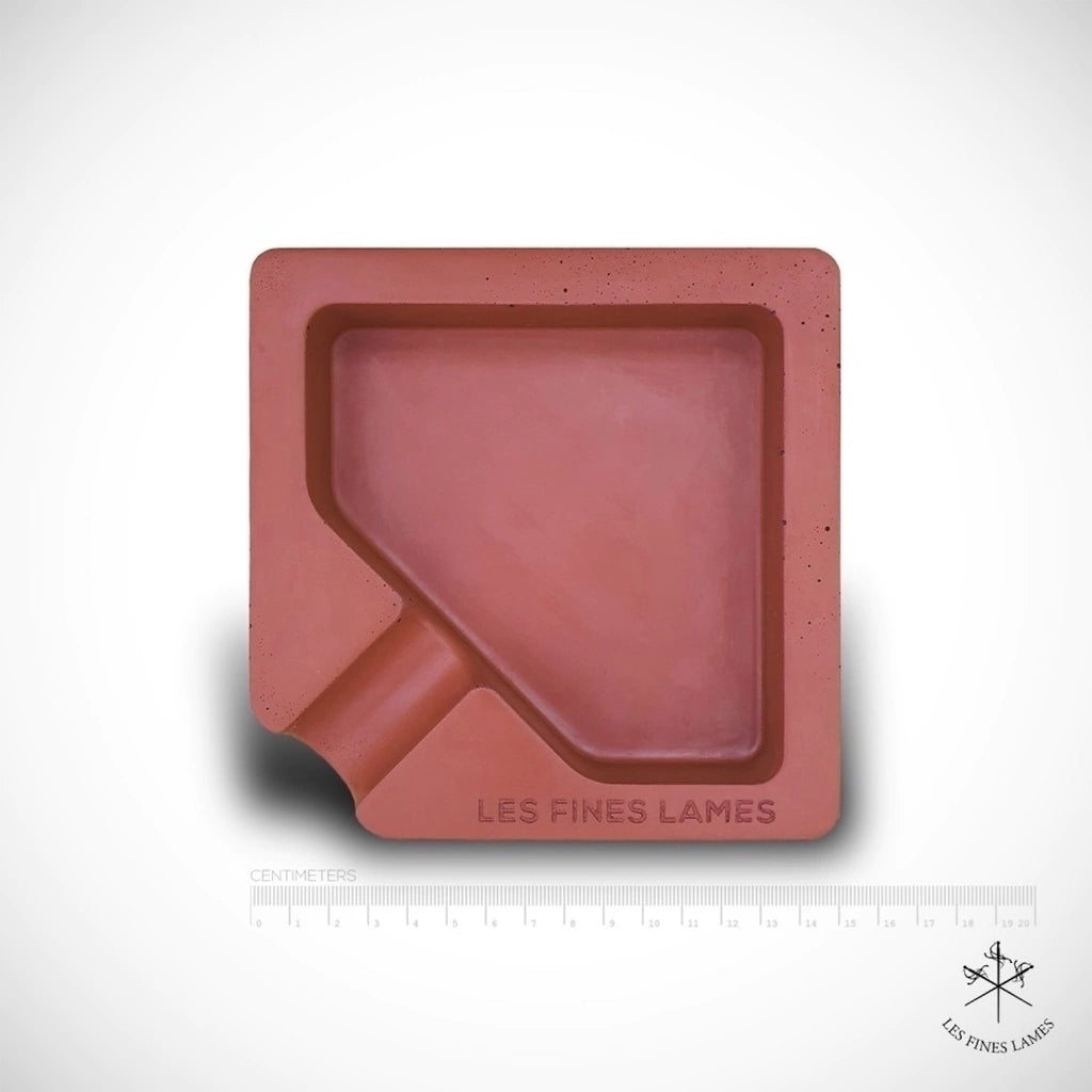 Cinzeiro concreto p/1 charuto LES FINES LAMES Monad vermelho
