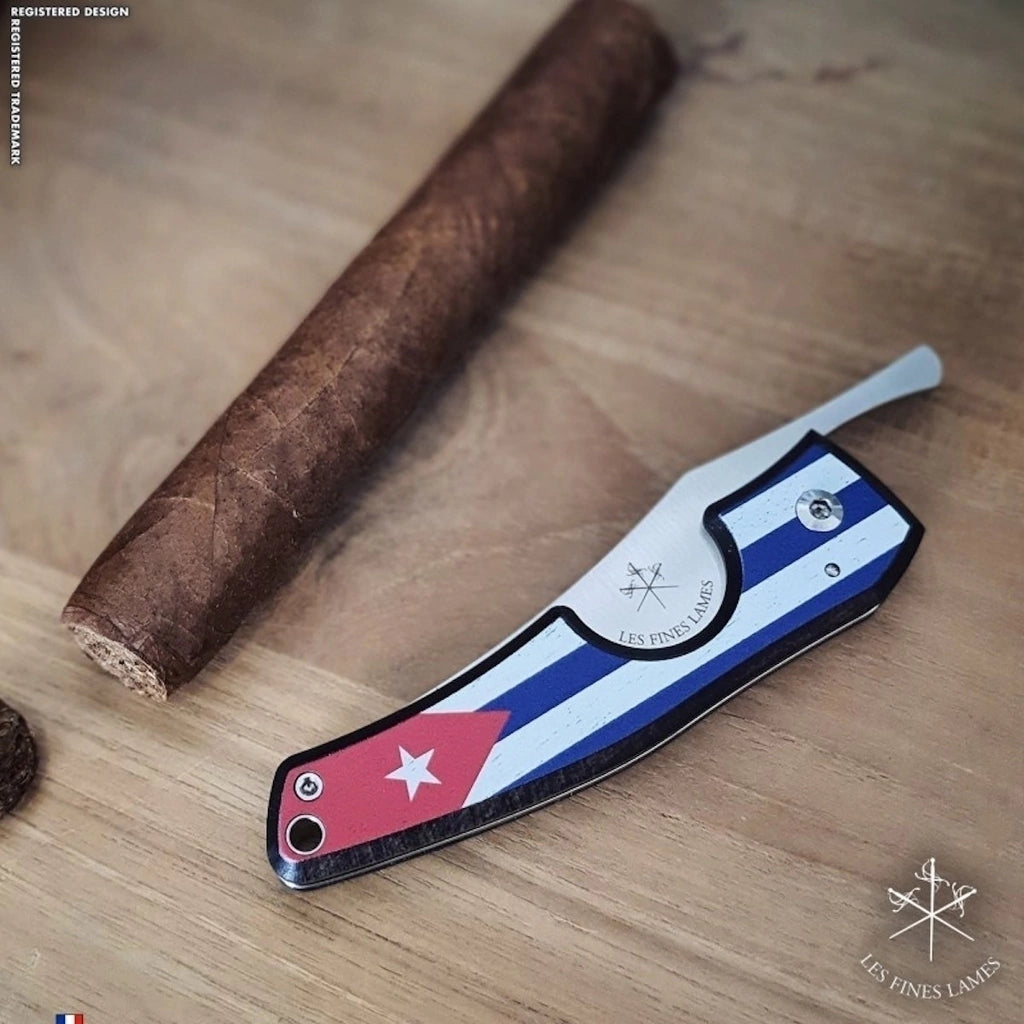 Cortador charutos LES FINES LAMES Le Petit cuba flag dark