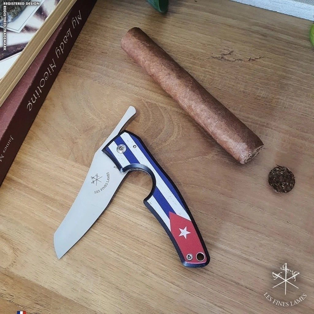 Cortador charutos LES FINES LAMES Le Petit cuba flag dark