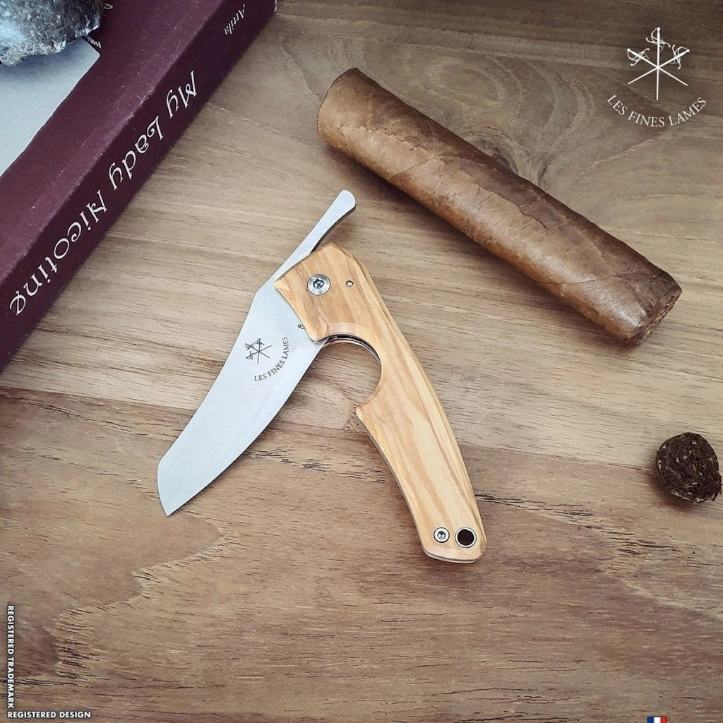 Cortador charutos LES FINES LAMES Le Petit cuba olive wood