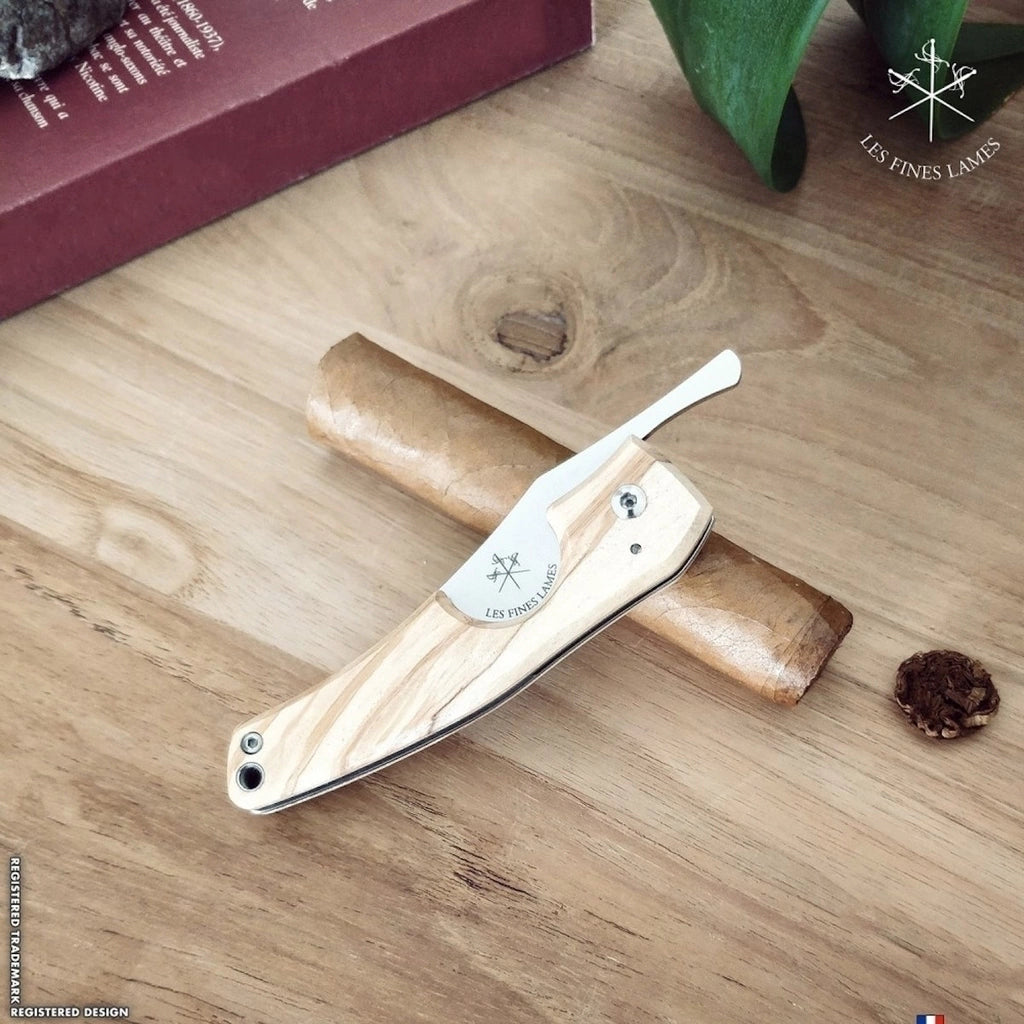 Cortador charutos LES FINES LAMES Le Petit cuba olive wood