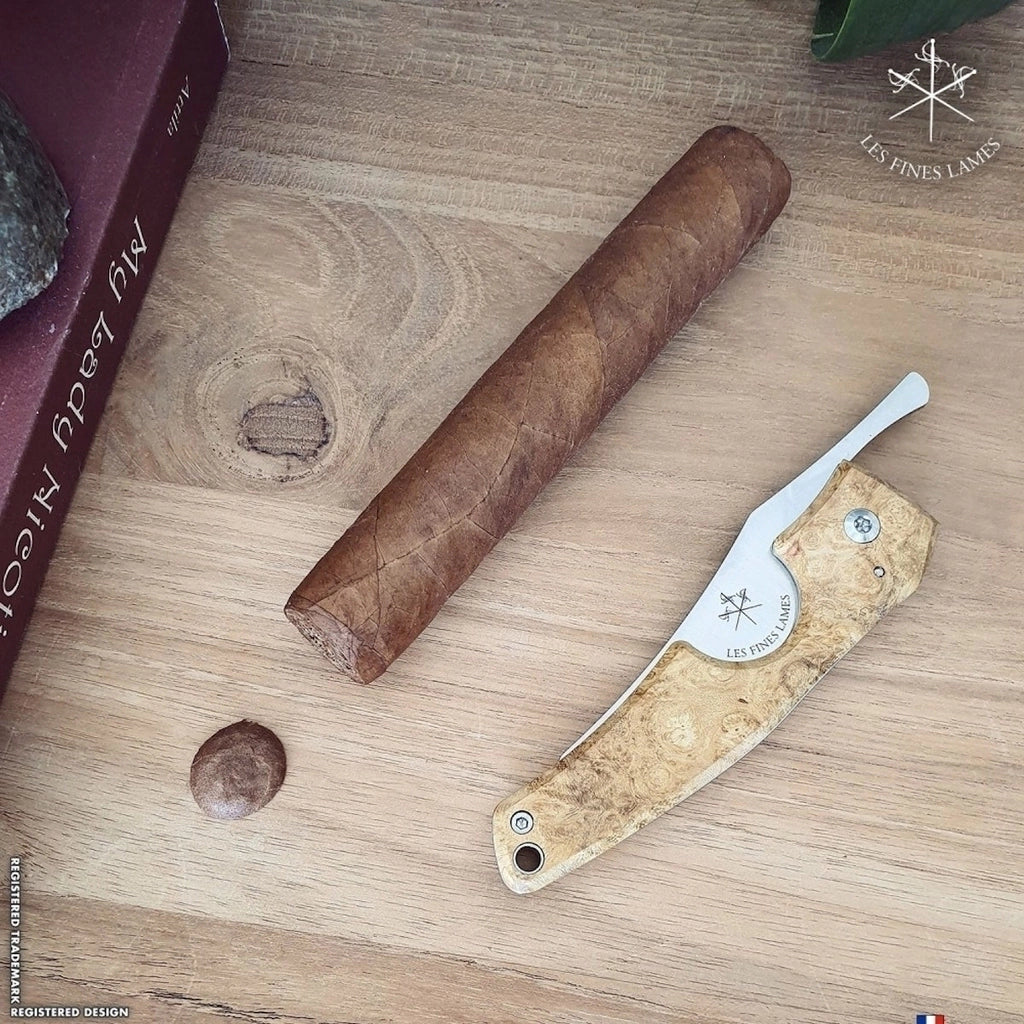 Cortador charutos LES FINES LAMES Le Petit acacia burl