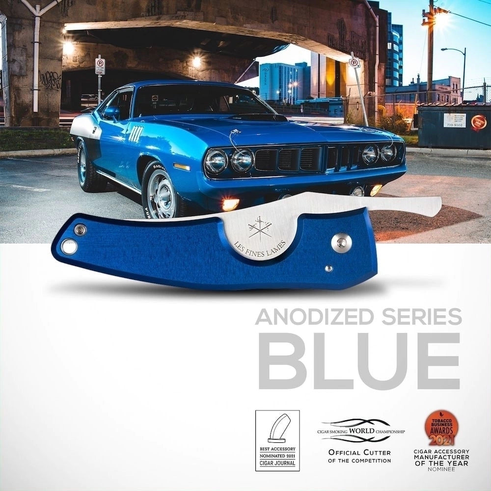 Cortador charutos LES FINES LAMES Le Petit anodized blue