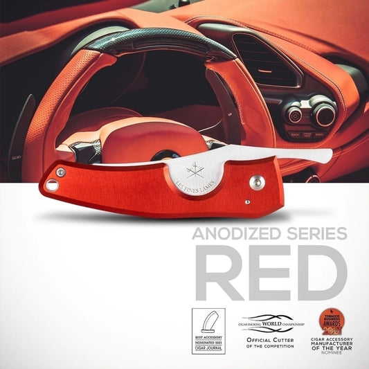Cortador charutos LES FINES LAMES Le Petit anodized red