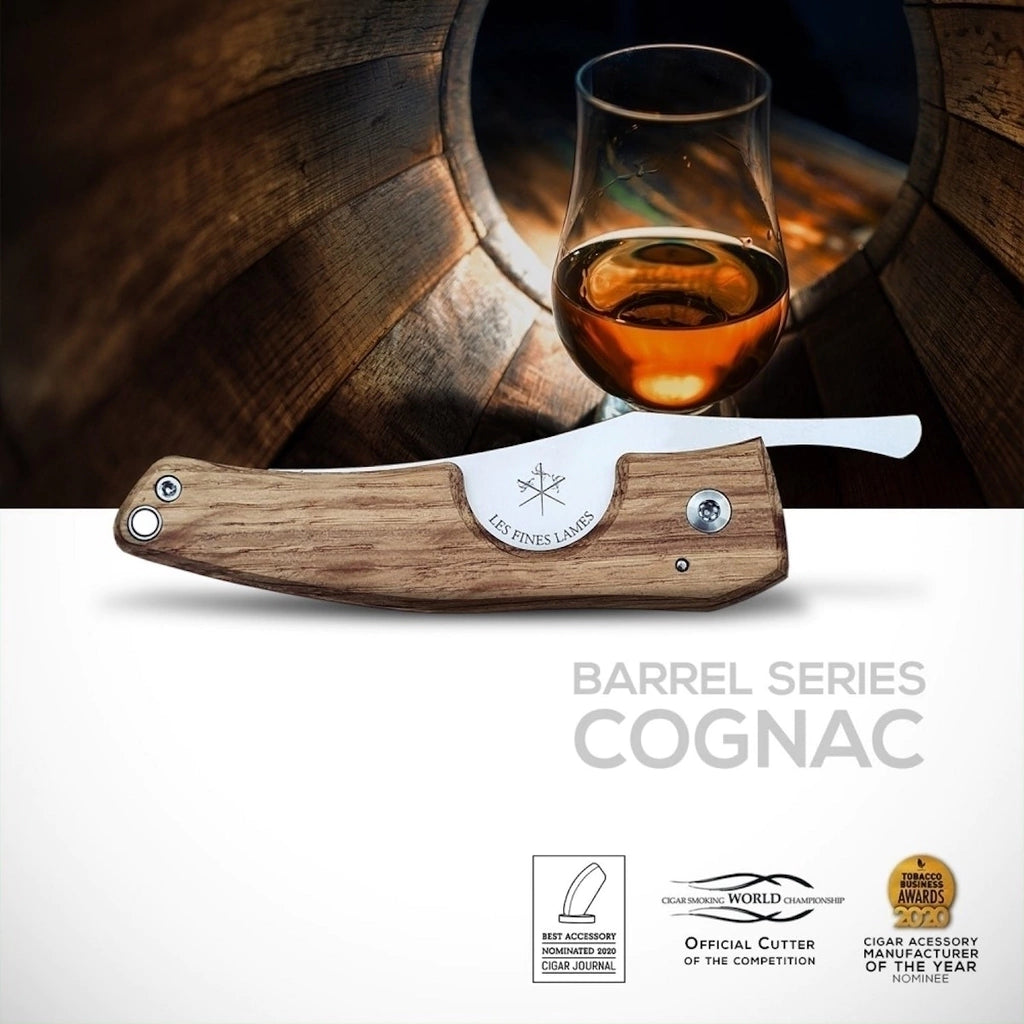 Cortador charutos LES FINES LAMES Le Petit barrel cognac