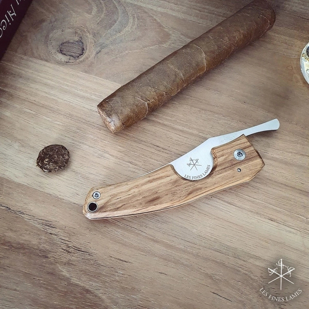 Cortador charutos LES FINES LAMES Le Petit barrel cognac