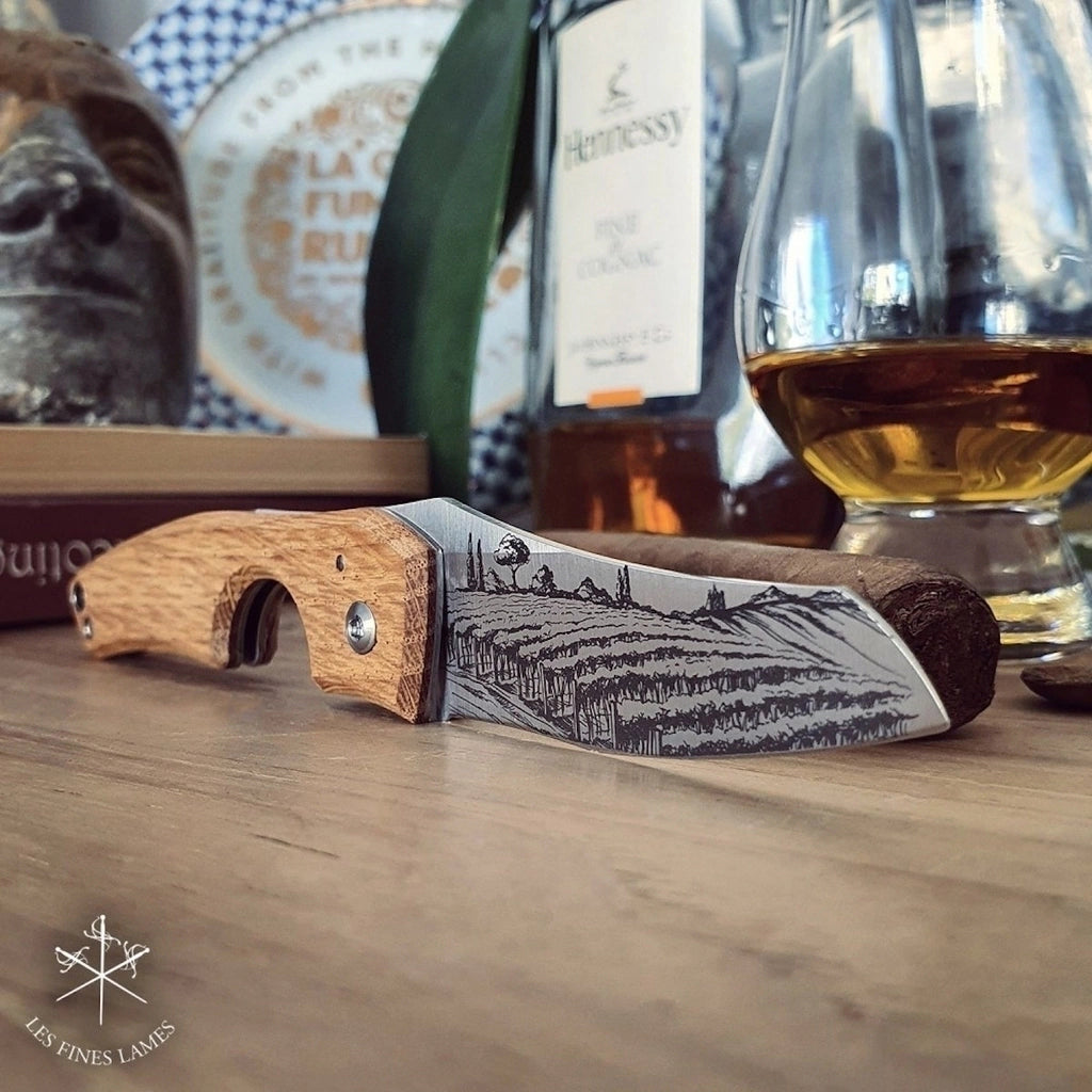 Cortador charutos LES FINES LAMES Le Petit barrel cognac