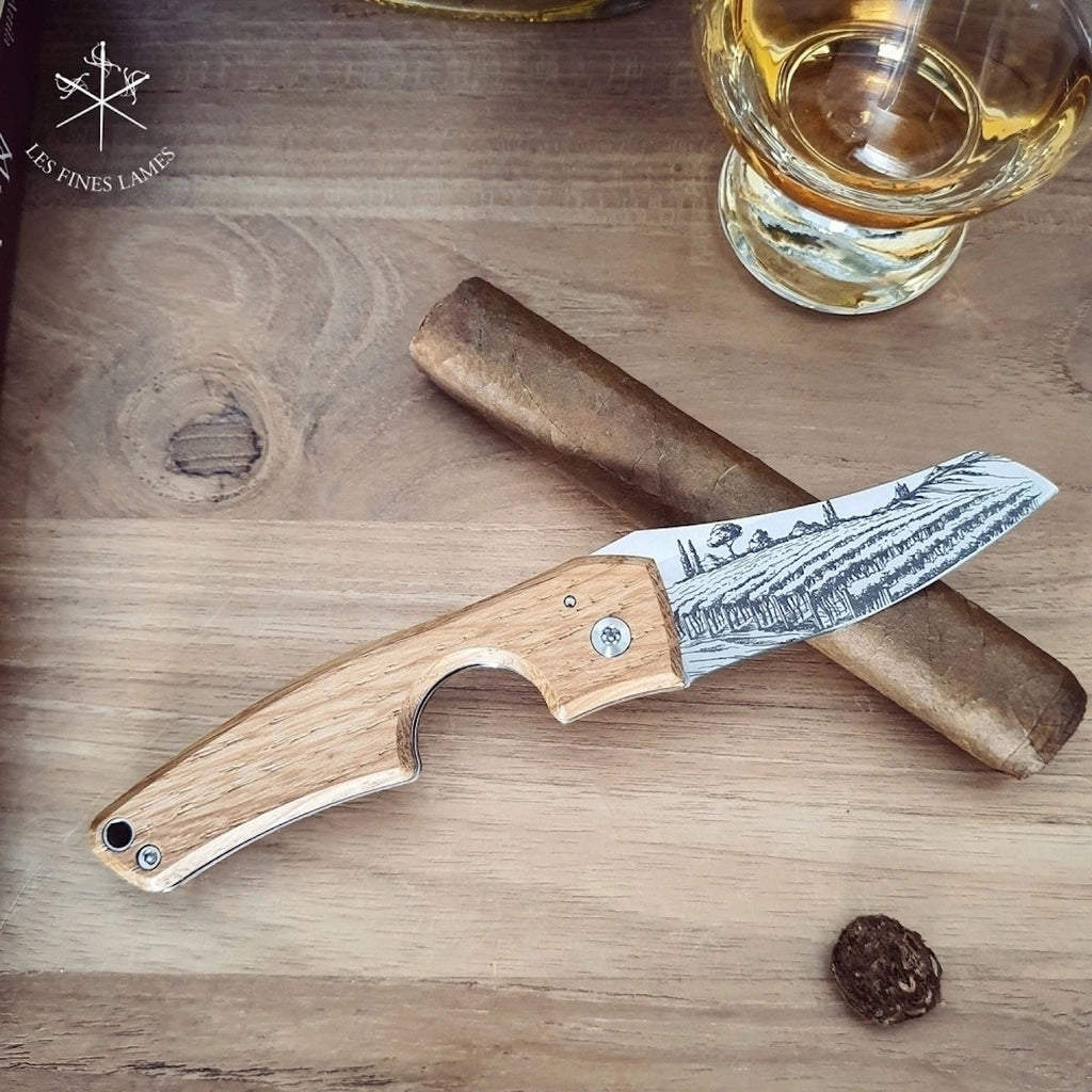 Cortador charutos LES FINES LAMES Le Petit barrel cognac