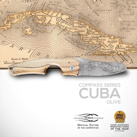 Cortador charutos LES FINES LAMES Le Petit cuba olive wood