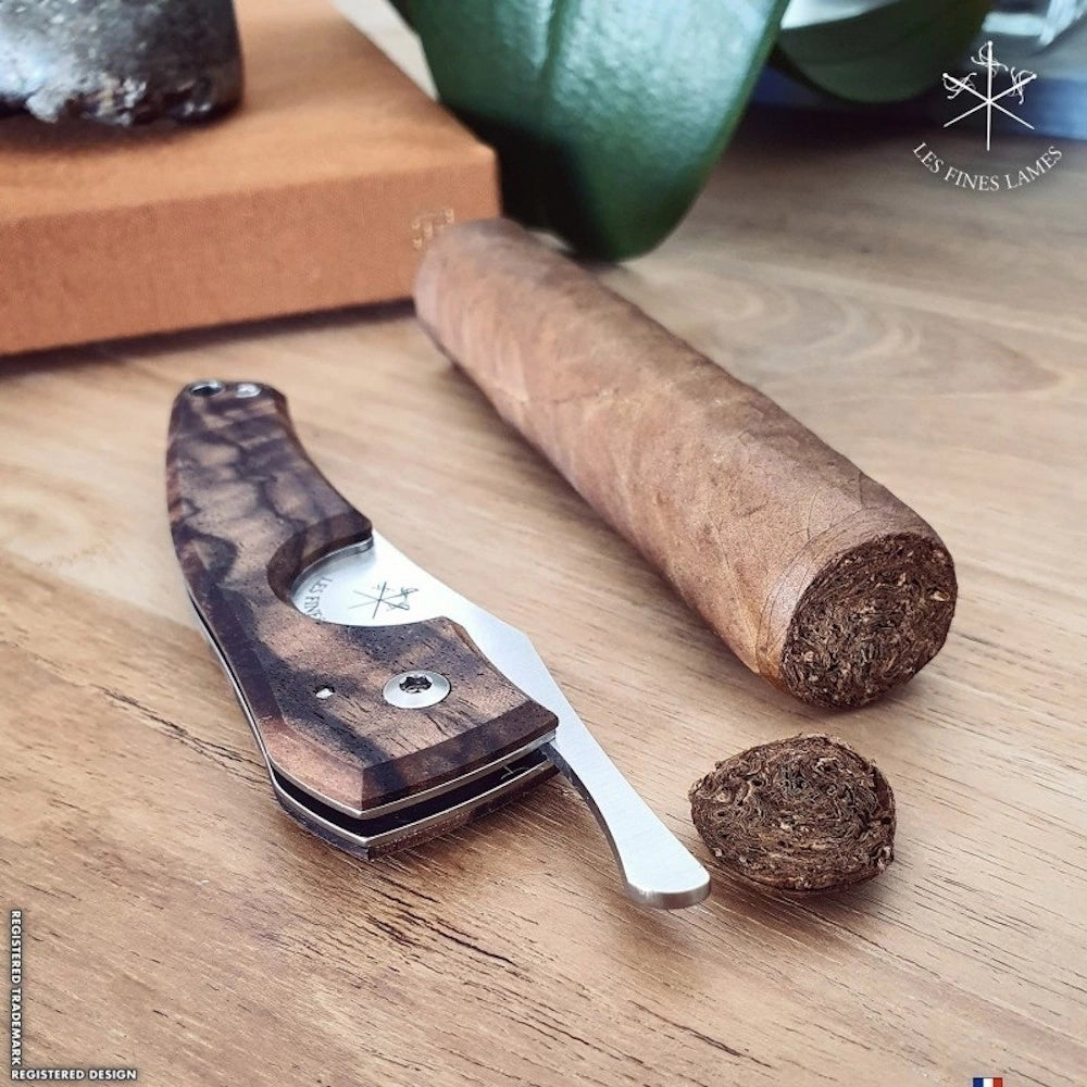 Cortador charutos LES FINES LAMES Le Petit gunstock walnut
