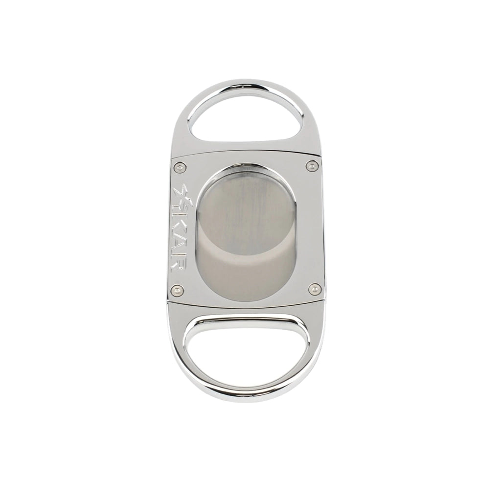 Cortador charutos XIKAR M8 lâmina dupla metal prata