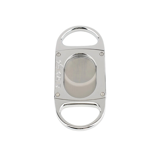 Cortador charutos XIKAR M8 lâmina dupla metal prata