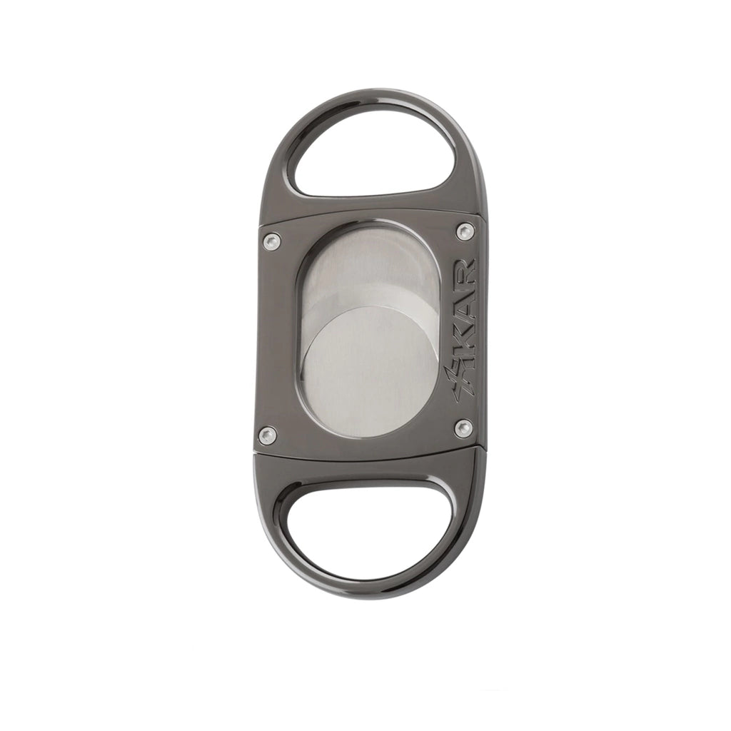 Cortador charutos XIKAR M8 lâmina dupla metal prata fosco