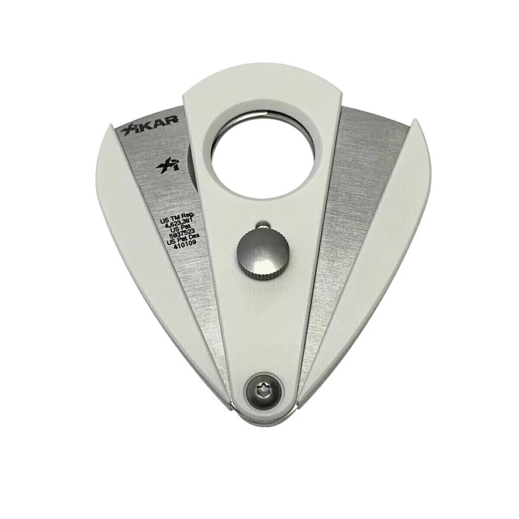 Cortador charutos XIKAR Xi2 lâmina dupla fibra nylon branco