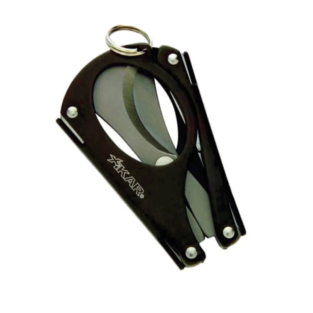 Tesoura dobrável charutos 5x1 XIKAR MTX aço inox prata